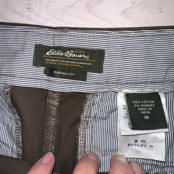 Eddie Bauer Blakely Fit Cropped Wide Leg Pants - Size 10 Office Church School - Picture 7 of 8